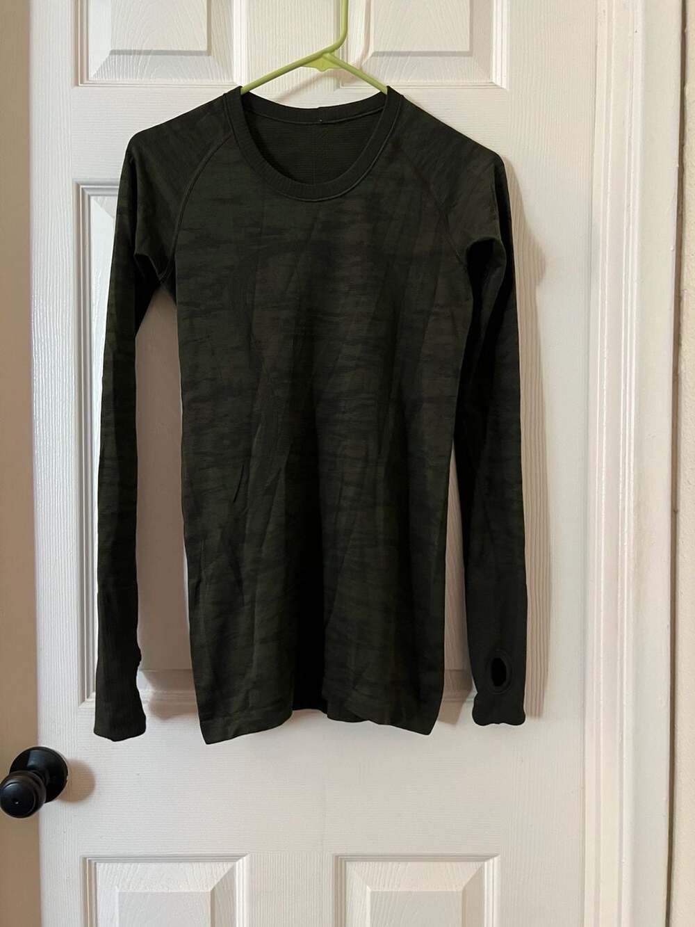 Lululemon Swiftly Tech Long Sleeve Shirt Green Camo